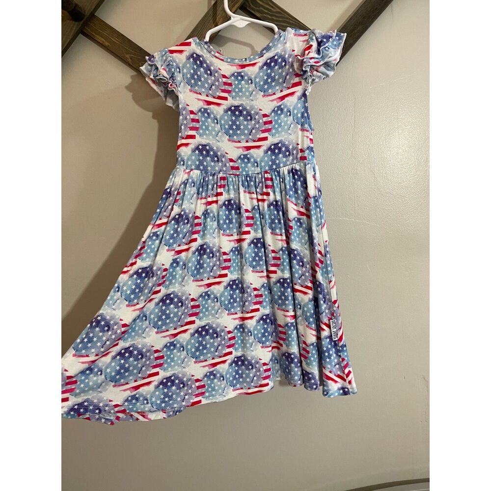 Dreamiere Young, Wild & Free  3T Twirler Dress | Bamboo American Flag - Picture 4 of 10